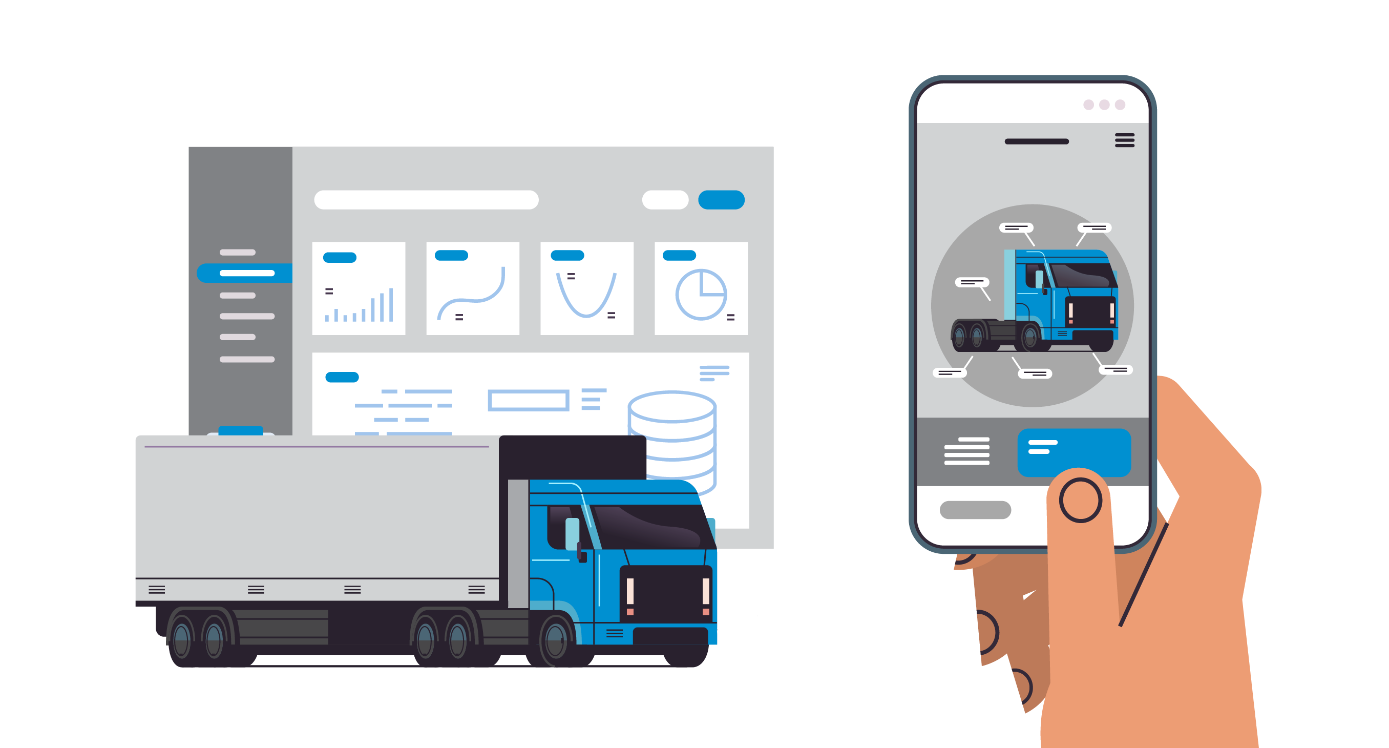 Vehicle inspection workflow illustration